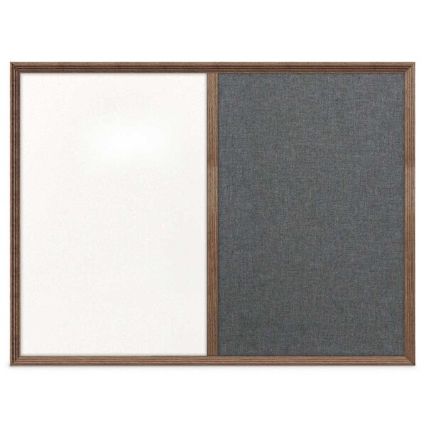 Enclosed Corkboard, 1 Door, 72"x36", 4" Fra, UV3425-BRONZE-PEARL